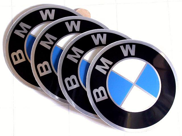 Bmw wheel hub stickers #3