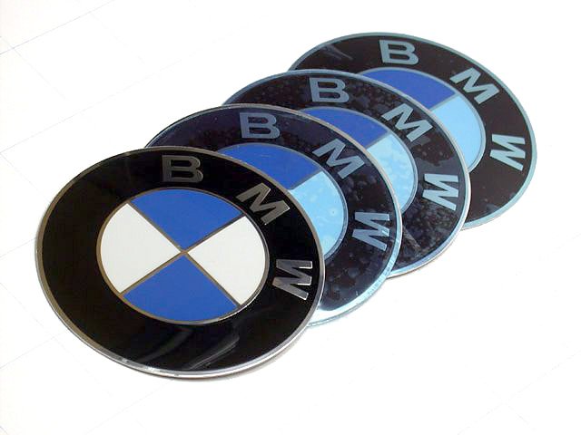 Bmw Wheel Center Cap Emblem Stickers Roundel Logo Set X4 D 70mm 