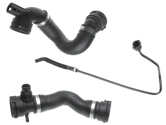 BMW n51 engine Radiator Hose KIT (3 pcs) Upper + Lower e82 e90 e92 ...